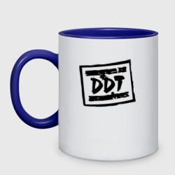 Кружка двухцветная ДДТ Лого DDT Logo