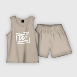 Детская пижама с шортами хлопок ДДТ Лого DDT Logo