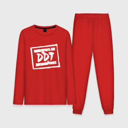 Мужская пижама с лонгсливом хлопок ДДТ Лого DDT Logo