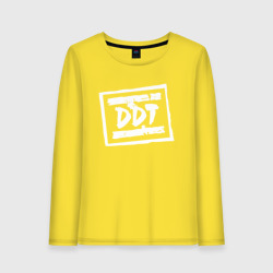 Женский лонгслив хлопок ДДТ Лого DDT Logo