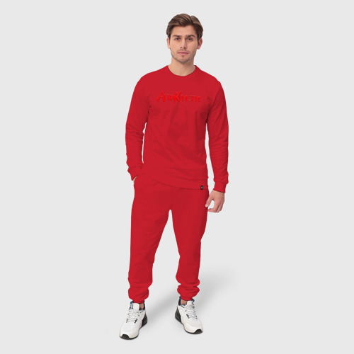 Мужской костюм хлопок Агата Кристи Red Logo, цвет красный - фото 3