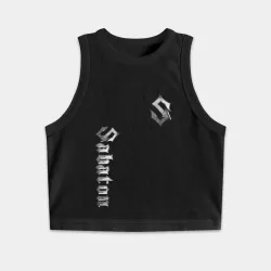 Женская укороченная майка-топ хлопок Sabaton