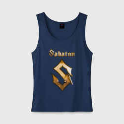 Женская майка хлопок Sabaton big logo