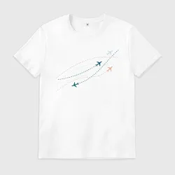Мужская футболка хлопок Flight track