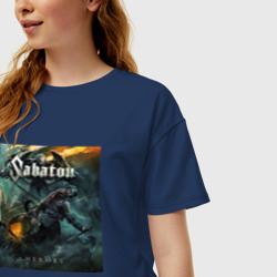 Женская футболка хлопок Oversize Sabaton обложка - фото 2