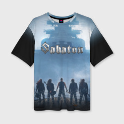 Женская футболка oversize 3D Sabaton