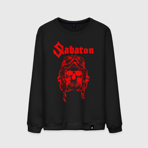 Мужской свитшот хлопок SABATON | САБАТОН (Z), цвет черный