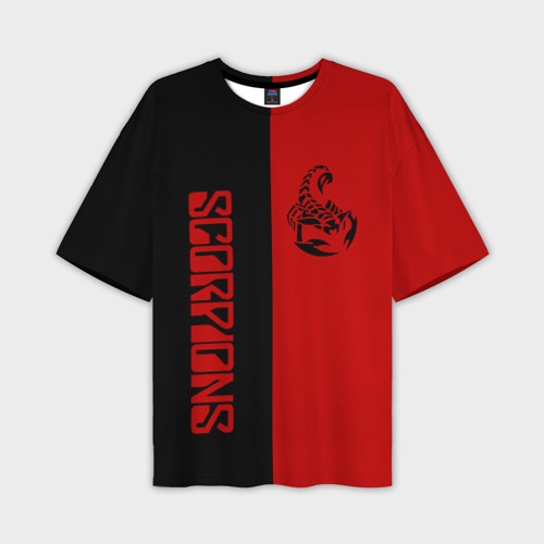 Мужская футболка oversize 3D Scorpions Скорпионс, цвет 3D печать