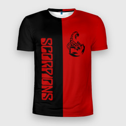 Мужская футболка 3D Slim Scorpions Скорпионс