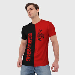 Мужская футболка 3D Scorpions Скорпионс - фото 2