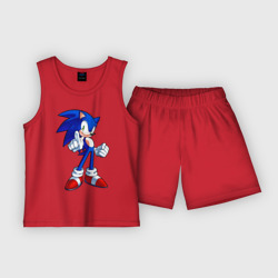 Sonic – Пижама с шортами из хлопка с принтом купить со скидкой в -20%