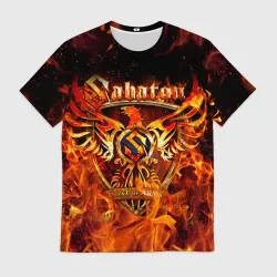 Мужская футболка 3D Sabaton Сабатон