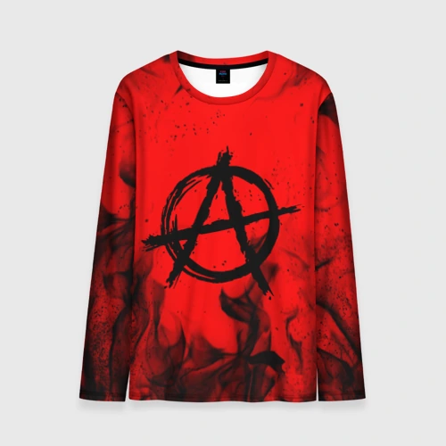 Мужской лонгслив 3D Анархия anarchy
