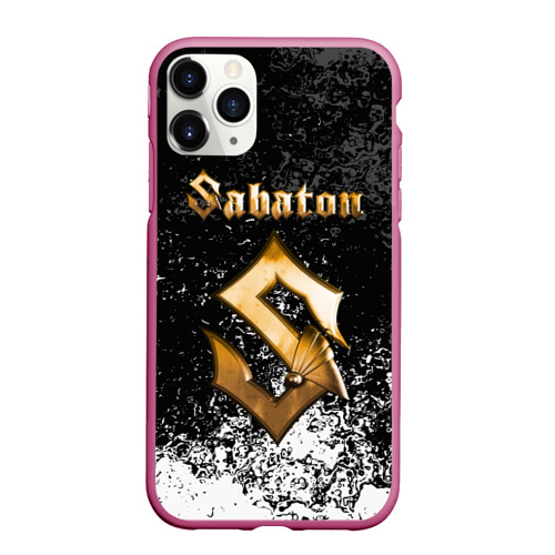 Чехол для iPhone 11 Pro Max матовый Sabaton, цвет малиновый