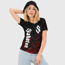 Женская футболка 3D Slim Sabaton Сабатон - фото 2