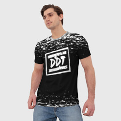 Мужская футболка 3D ДДТ лого DDT logo - фото 2