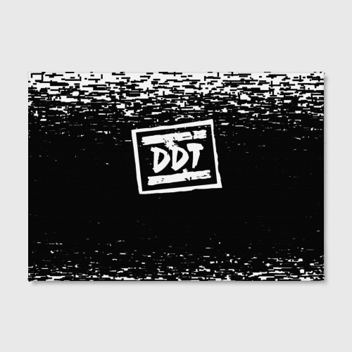 Холст прямоугольный ДДТ лого DDT logo, цвет 3D печать - фото 2
