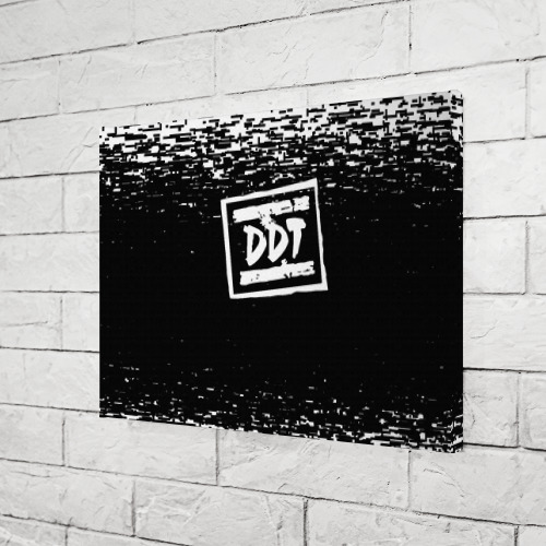 Холст прямоугольный ДДТ лого DDT logo, цвет 3D печать - фото 3