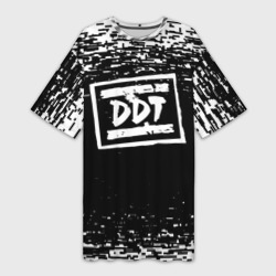 Платье-футболка 3D ДДТ лого DDT logo