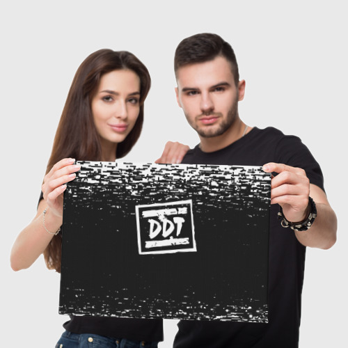 Холст прямоугольный ДДТ лого DDT logo, цвет 3D печать - фото 5