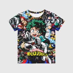 Детская футболка 3D Моя геройская академия