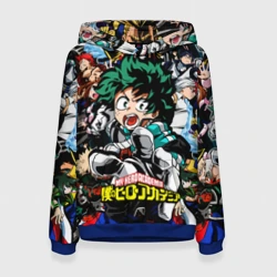 Женская толстовка 3D Моя геройская академия