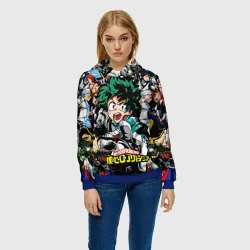 Женская толстовка 3D Моя геройская академия - фото 2