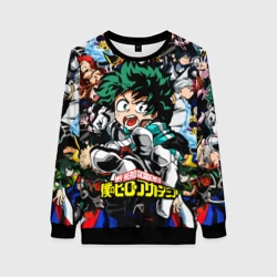 Женский свитшот 3D Моя геройская академия