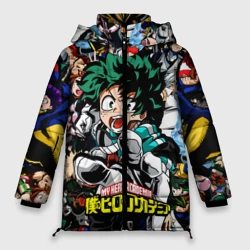 Женская зимняя куртка Oversize Моя геройская академия