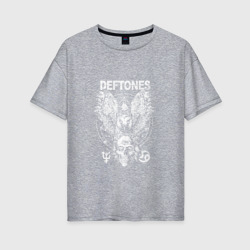 Женская футболка хлопок Oversize Deftoneww