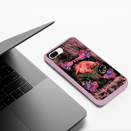 Чехол для iPhone 7Plus/8 Plus матовый Deftones, цвет розовый - фото 5