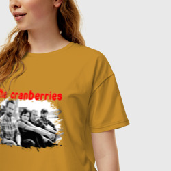 Женская футболка хлопок Oversize The Cranberries - фото 2