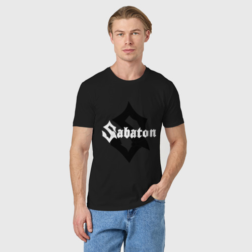 Мужская футболка хлопок Sabaton, цвет черный - фото 3