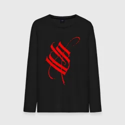Мужской лонгслив хлопок Красный логотип Stigmata