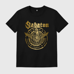Мужская футболка хлопок Sabaton logo Сабатон лого