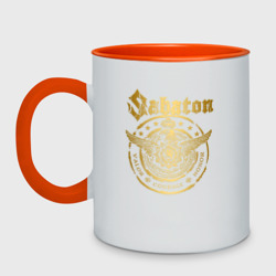 Кружка двухцветная Sabaton logo Сабатон лого