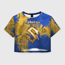 Женская футболка Crop-top 3D Sabaton Сабатон