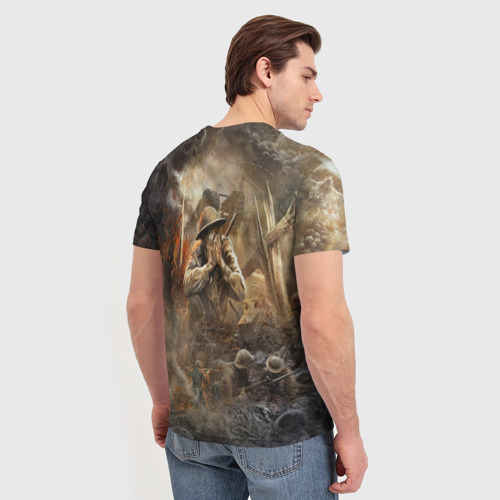 Мужская футболка 3D Sabaton Сабатон, цвет 3D печать - фото 4
