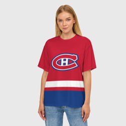 Женская футболка oversize 3D Монреаль Канадиенс - фото 2