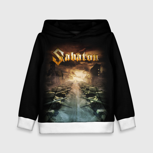 Детская толстовка 3D Sabaton, цвет белый