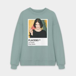 Мужской свитшот oversize без начеса хлопок Placebo Brain Molko
