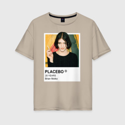 Женская футболка хлопок Oversize Placebo Brain Molko