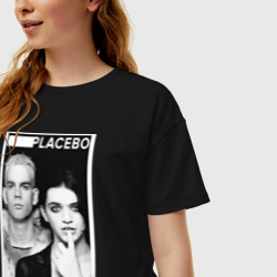 Женская футболка хлопок Oversize Placebo - фото 2