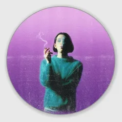 Круглый коврик для мышки Placebo