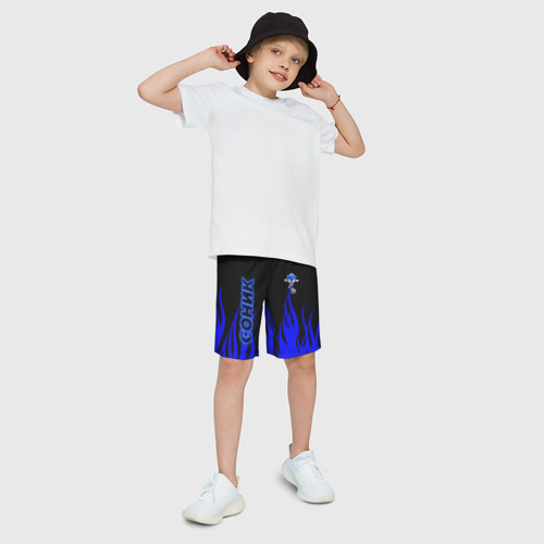 Детские спортивные шорты 3D Sonic, цвет 3D печать - фото 3
