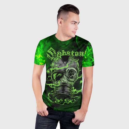 Мужская футболка 3D Slim Sabaton Сабатон, цвет 3D печать - фото 3