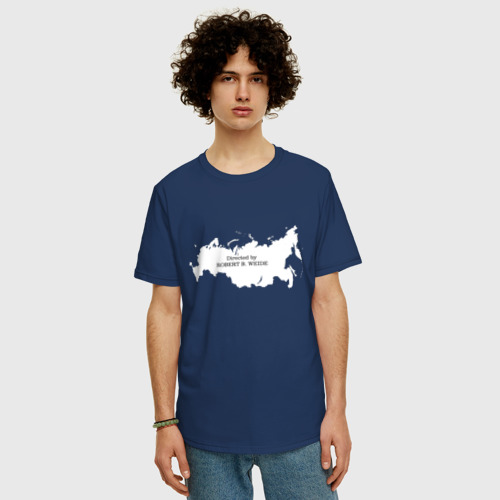 Мужская футболка хлопок Oversize с принтом Коронавирус, фото на моделе #1