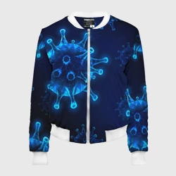 Женский бомбер 3D Коронавирус