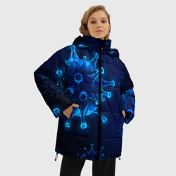 Женская зимняя куртка Oversize Коронавирус - фото 2