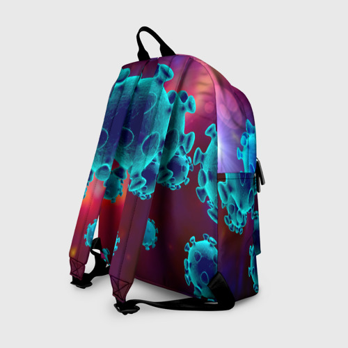 Рюкзак 3D с принтом Коронавирус, вид сзади #1